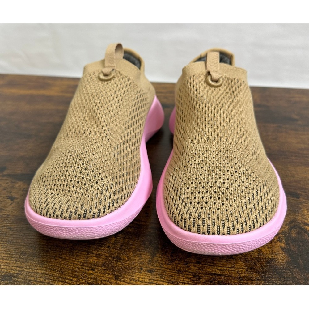 AllBirds Tree Dasher Relay Slip On Knit Sneakers Tan Pink Shoes Size 8.5 W8.5 - Picture 7 of 13